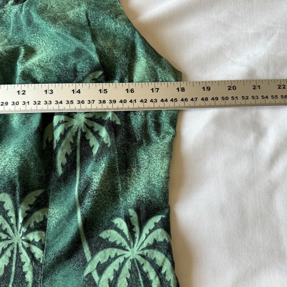 Royal Creations Sleeveless Tropical Vacation Dress Green XL Beach‎ Surfer Resort - Picture 8 of 13